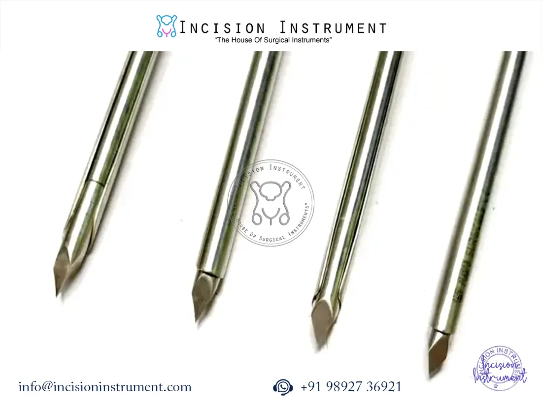 The Laparoscopic Suprapubic Trocar (SPC Trocar) is a precision-designed surgical access device used for safe and controlled suprapubic catheterization. Available in 14 Fr, 16 Fr, 18 Fr, and 20 Fr, this trocar is manufactured by a leading Mumbai-based surgical instrument manufacturer and supplied Pan India, trusted by surgeons, hospitals, and urology centers. Designed for urology and laparoscopic procedures, the SPC trocar enables smooth percutaneous entry with minimal tissue trauma. The sharp, well-balanced obturator ensures accurate bladder access, while the outer cannula provides stable catheter placement. Its ergonomic construction allows confident handling during emergency and elective suprapubic catheter insertion. Manufactured using medical-grade stainless steel and high-quality components, the trocar offers excellent strength, corrosion resistance, and consistent performance. Each size is clearly marked for quick identification, supporting faster procedure setup in OT and emergency settings. This CE Certified suprapubic trocar complies with international quality and safety standards. It is suitable for hospitals, nursing homes, urology clinics, trauma centers, and medical colleges. Ideal for surgeons seeking a reliable, cost-effective SPC trocar from a trusted Indian manufacturer with nationwide supply support.