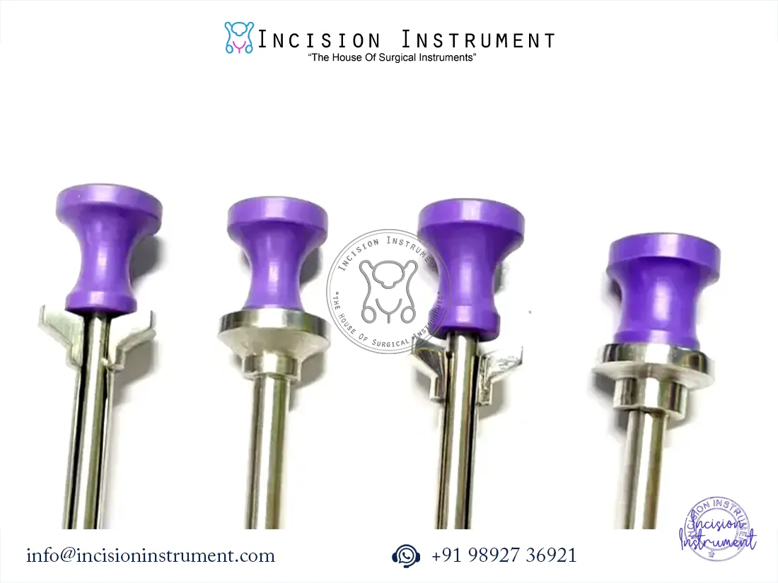 The Laparoscopic Suprapubic Trocar (SPC Trocar) is a precision-designed surgical access device used for safe and controlled suprapubic catheterization. Available in 14 Fr, 16 Fr, 18 Fr, and 20 Fr, this trocar is manufactured by a leading Mumbai-based surgical instrument manufacturer and supplied Pan India, trusted by surgeons, hospitals, and urology centers. Designed for urology and laparoscopic procedures, the SPC trocar enables smooth percutaneous entry with minimal tissue trauma. The sharp, well-balanced obturator ensures accurate bladder access, while the outer cannula provides stable catheter placement. Its ergonomic construction allows confident handling during emergency and elective suprapubic catheter insertion. Manufactured using medical-grade stainless steel and high-quality components, the trocar offers excellent strength, corrosion resistance, and consistent performance. Each size is clearly marked for quick identification, supporting faster procedure setup in OT and emergency settings. This CE Certified suprapubic trocar complies with international quality and safety standards. It is suitable for hospitals, nursing homes, urology clinics, trauma centers, and medical colleges. Ideal for surgeons seeking a reliable, cost-effective SPC trocar from a trusted Indian manufacturer with nationwide supply support.