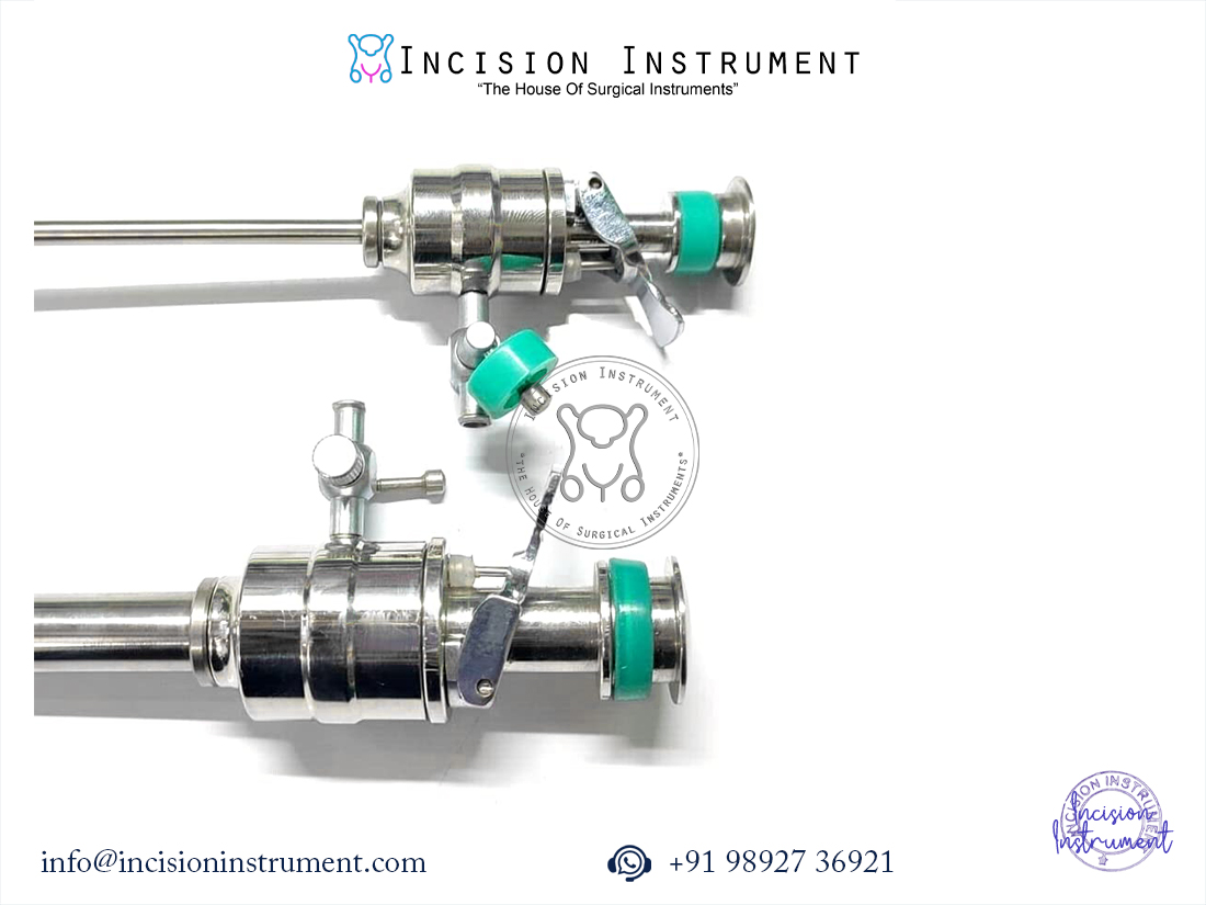 laparoscopic trocar cannula 3mm and 12mm stainless steel endoscopy instrument set