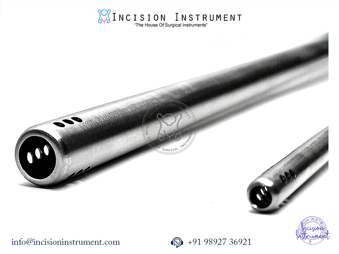 Laparoscopic trumpet suction 10 to 5mm stainless steel reusable surgical instrument CE certified