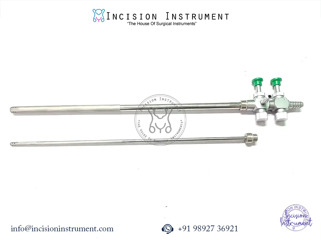 Laparoscopic trumpet suction irrigation cannula 10–5mm stainless steel CE certified