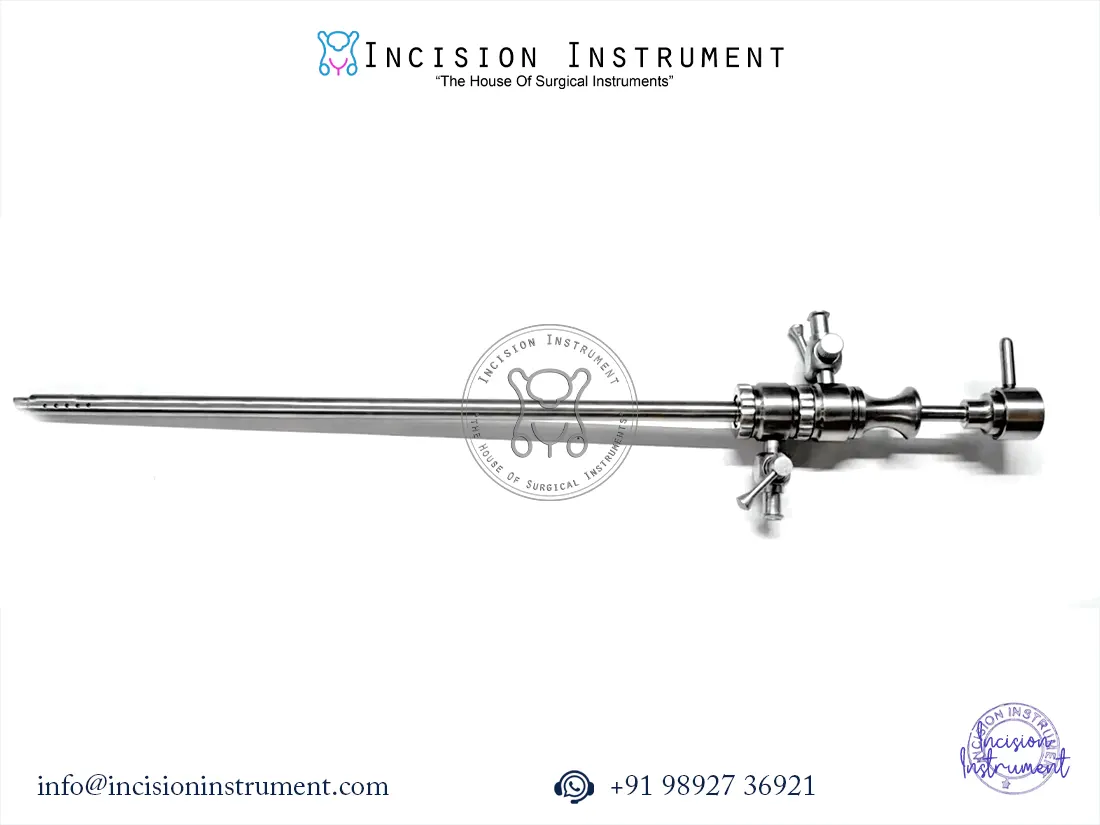 Laparoscopic urology diagnostic sheath 3 channel stainless steel reusable CE certified instrument