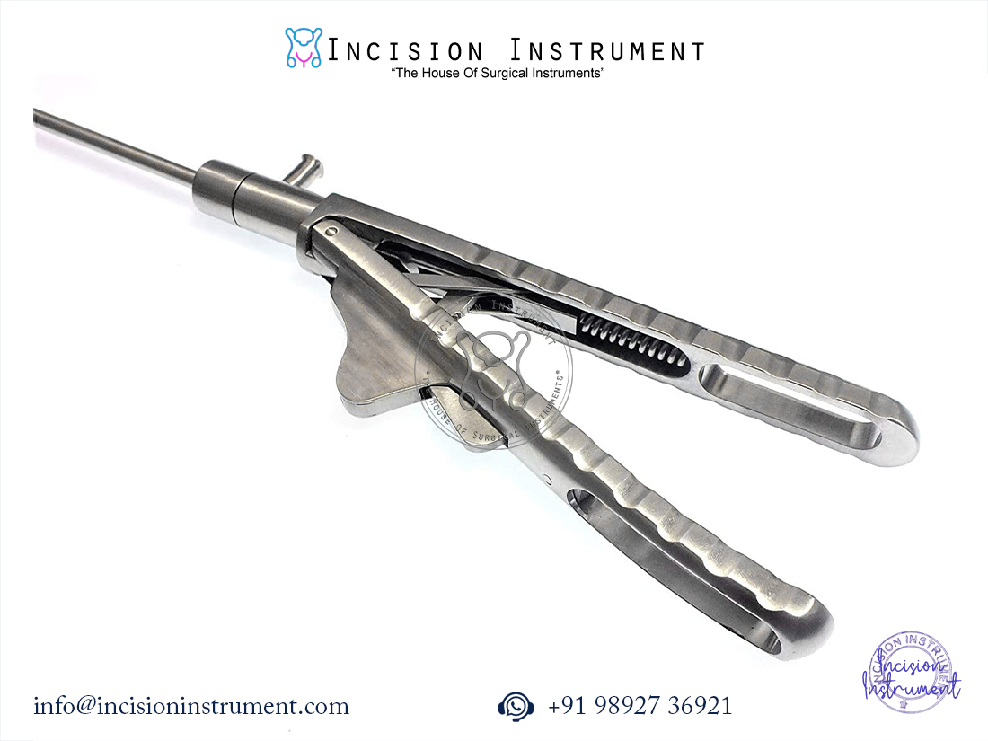 Laparoscopic V-Type 5mm Straight Jaw Needle Holder Surgical Instrument 5mm x 330mm with Lifetime Anti-Rusting Warranty