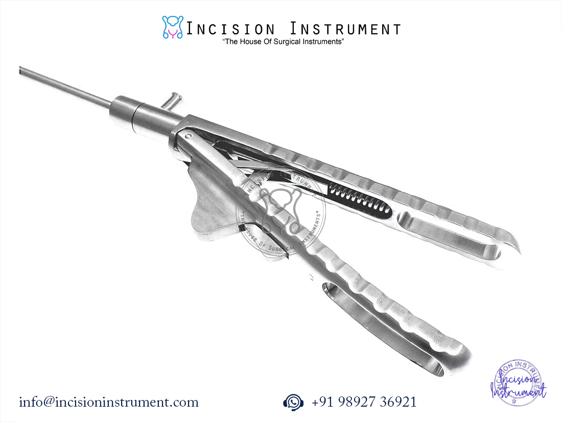 Laparoscopic Straight V-Type Needle Holder 5mm x 330mm Stainless Steel Surgical Instrument CE Certified