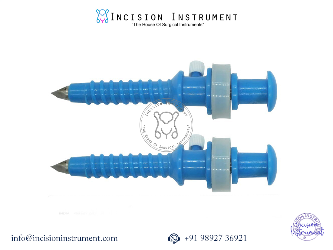 Laparoscopy apple trocar disposable 10mm pack of 2 CE certified surgical instrument