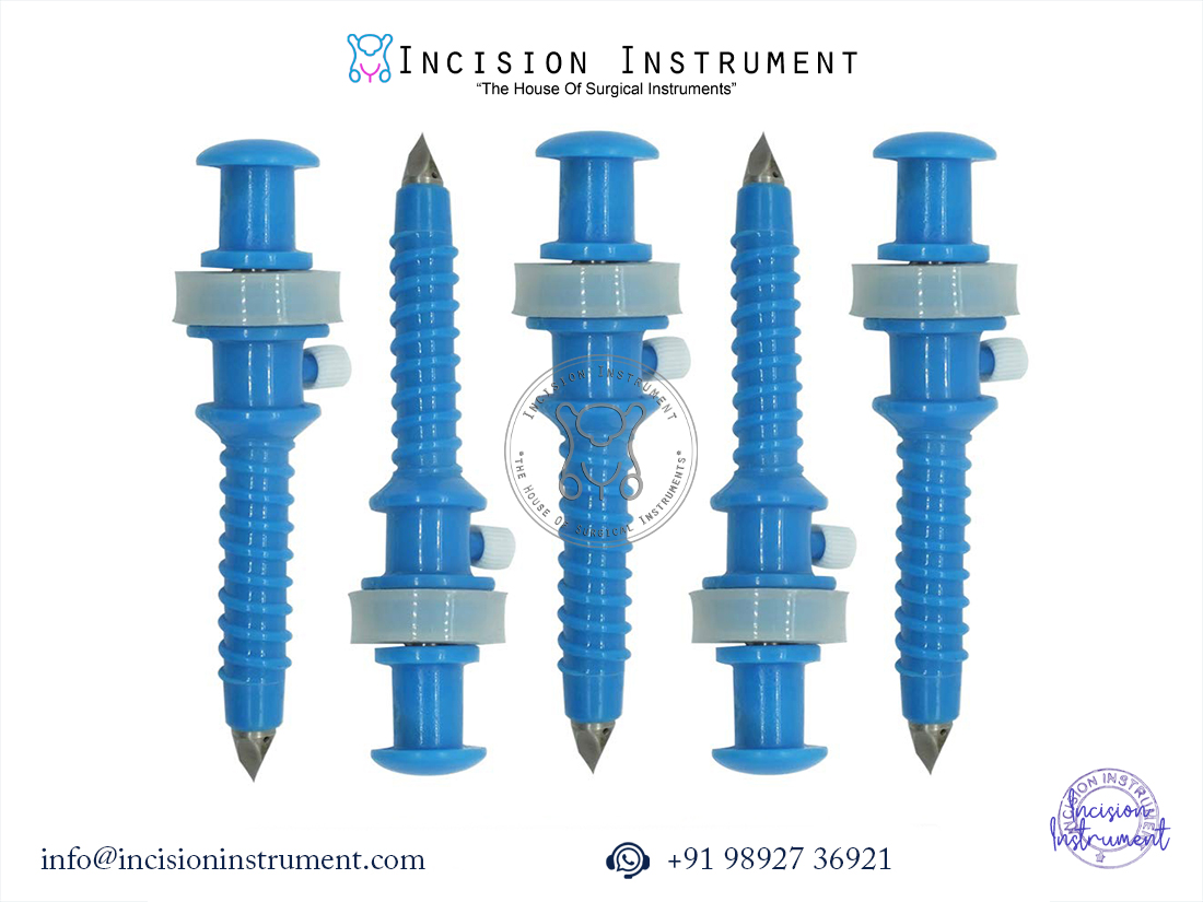 Laparoscopy Apple Trocar 10mm Disposable Pack of 5 CE Certified Surgical Instruments