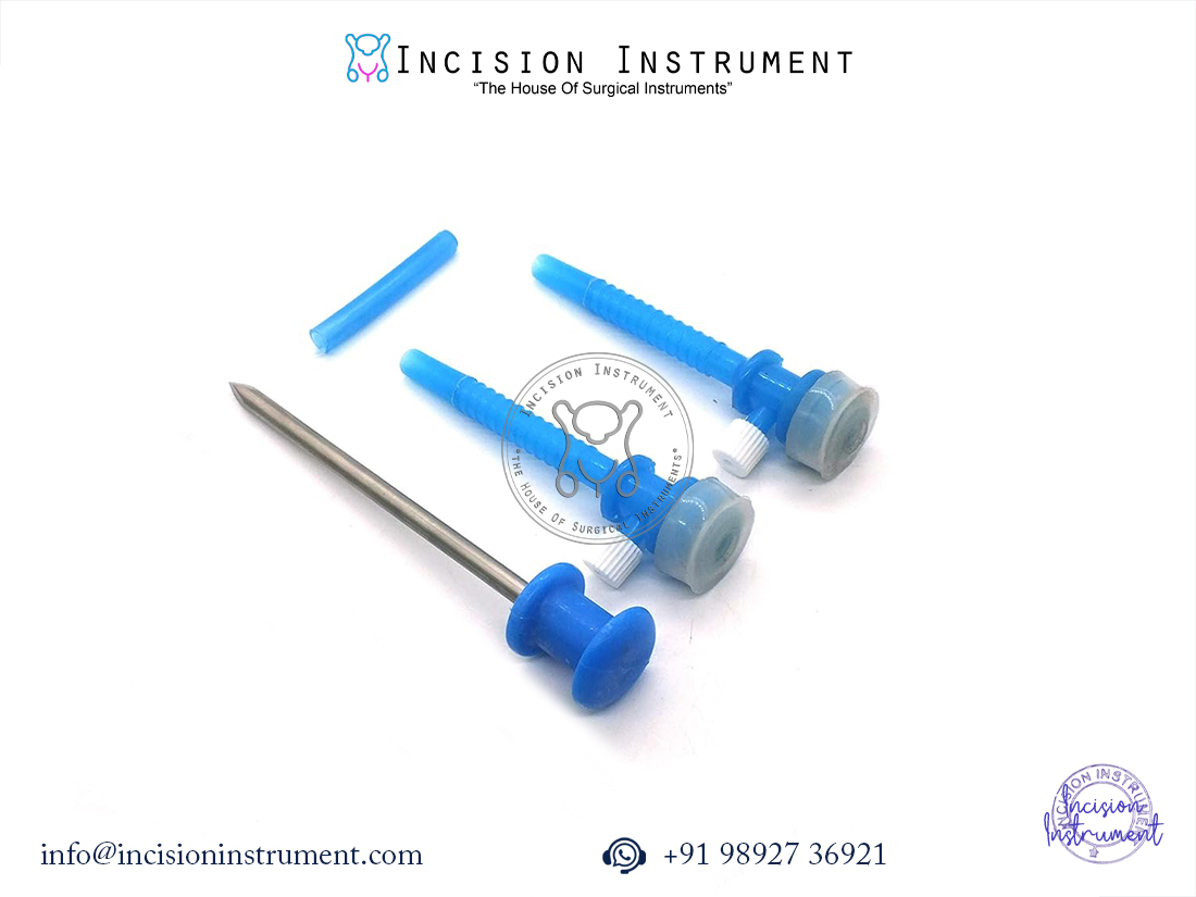 Laparoscopy apple trocar disposable 5mm pack of 3 CE certified surgical instrument