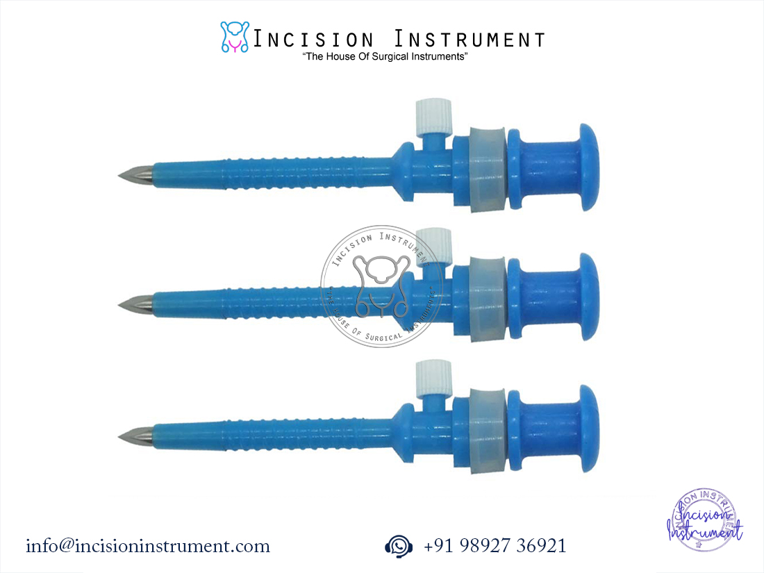 Laparoscopy apple trocar disposable 5mm pack of 3 CE certified surgical instrument