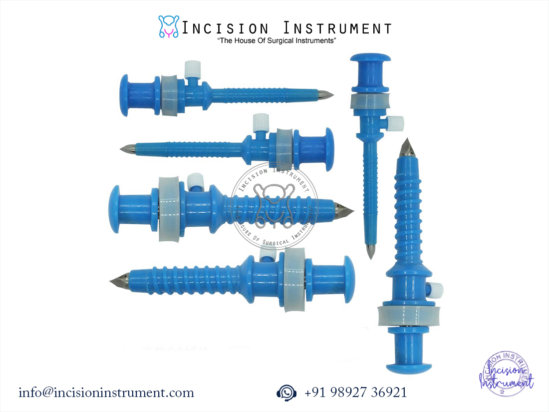 Laparoscopy Apple Trocar Disposable Pack of 6 – 3x5mm 3x10mm CE Certified Surgical Instruments