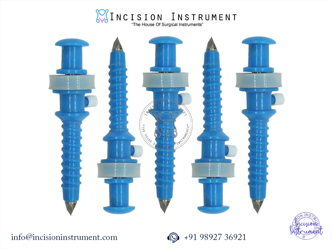 Laparoscopy Apple Trocar Disposable Pack of 4 – 10mm CE Certified Surgical Instruments