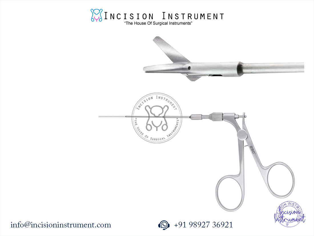 Semi-rigid scissor forceps surgical hysteroscopy urology instrument CE certified