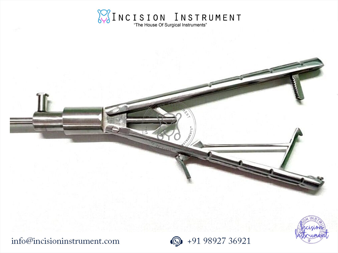 Laparoscopic Storz Gun-Type & V-Type Needle Holder 5mm x 330mm SS Surgical Instrument Set of 2