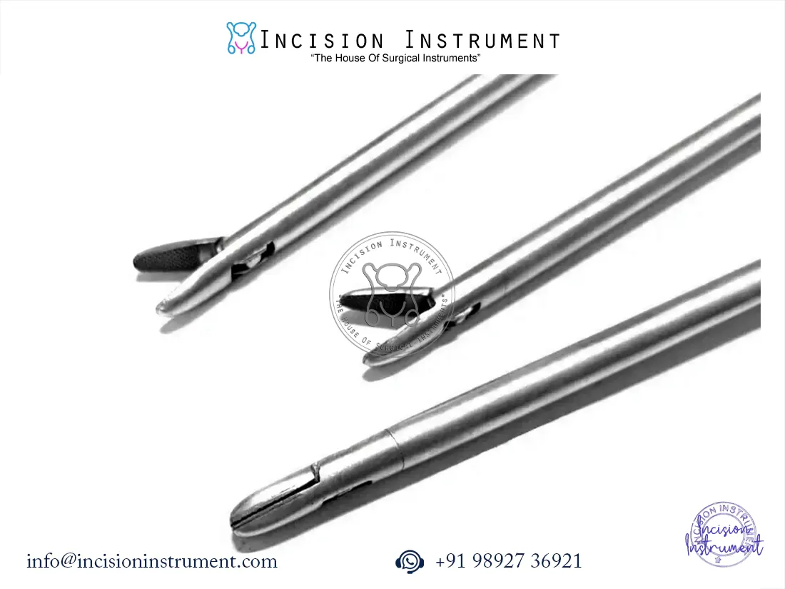 Storz-type laparoscopic needle holder 5mm x 330mm stainless steel reusable CE approved surgical instrument set of 3
