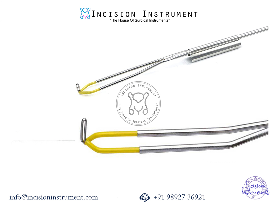 Laparoscopic Karl Storz compatible monopolar bipolar Collin knife loop electrode