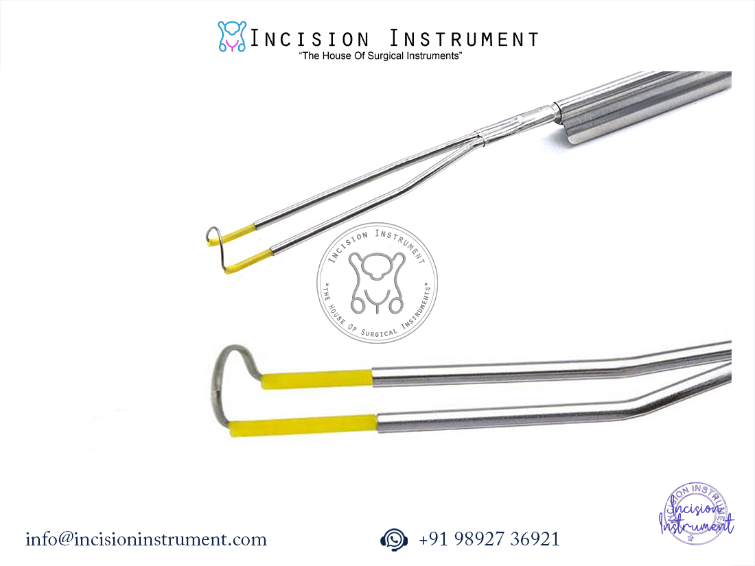 Laparoscopic Karl Storz compatible monopolar bipolar cutting loop electrode