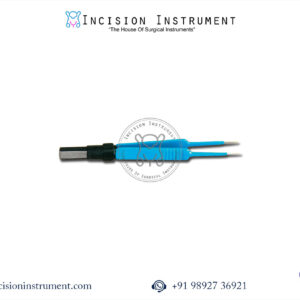 Bipolar non-stick tip bayonet laparoscopic forceps 11.5cm straight 0.25mm precision CE certified Mumbai top manufacturer pan India supplier trusted by surgeons for neurosurgery microsurgery.