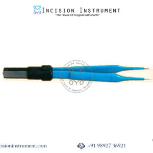 Bipolar non-stick tip bayonet Pherson forceps 10.2cm straight 0.5mm precision CE certified Mumbai top manufacturer pan India supplier trusted by surgeons for microsurgery and delicate procedures.