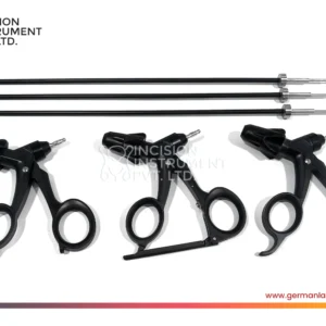 5 German Karl-Storz Type Laparoscopic Maryland , Fenestrated & Curved Scissor 5mm x 330mm