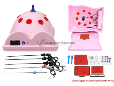 laparoscopic endotrainer practice kit 5 reusable instruments suturing hand eye coordination