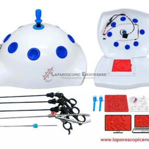 Laparoscopic Endotrainer Practice Kit White Abdomen Shape Practice Kit With HD Fix Camera